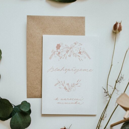 přání Narození dítěte